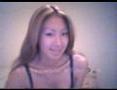 Brunette se dehanche en petit string